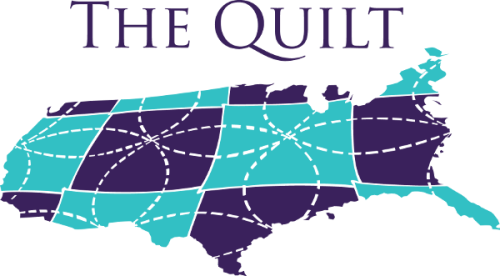 The quilt logo